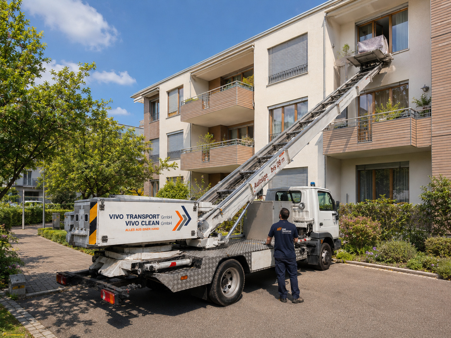 Möbellift bis 28 Meter mieten in der Ostschweiz – Vivo Transport GmbH